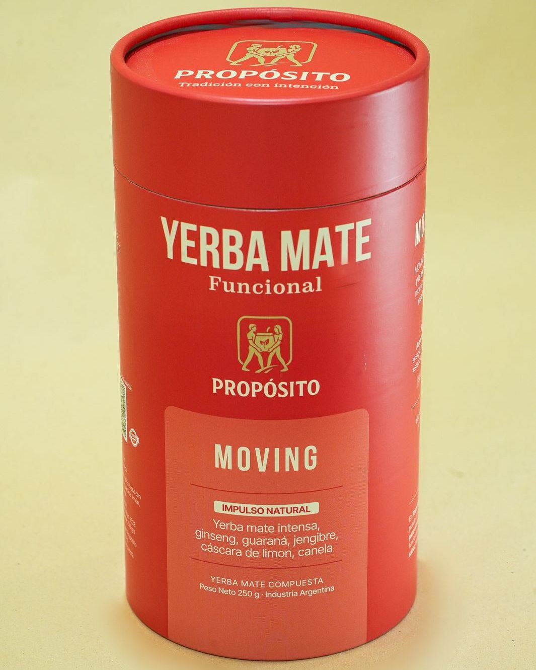 Moving — yerba mate funcional energizante, cilindro 250g
