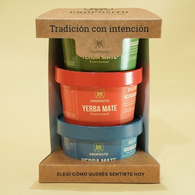 Kit de potes Propósito: Moving, Focus y Relax